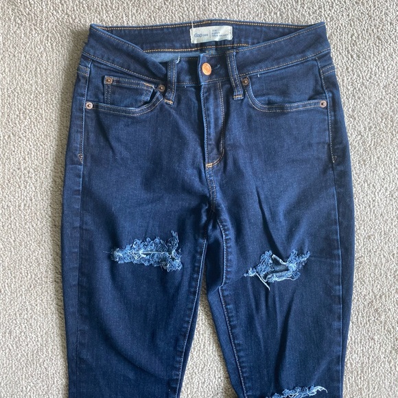 Gap Curvy True Skinny Cropped Cuffed Bottoms - Picture 2 of 4